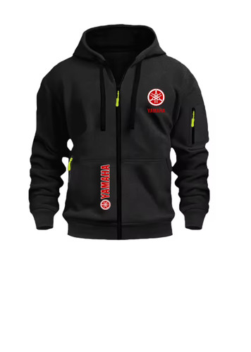 Felpa con cappuccio moto